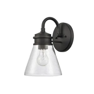 Dovas 11.5″ High 1-Light Outdoor Sconce - Textured Black 3