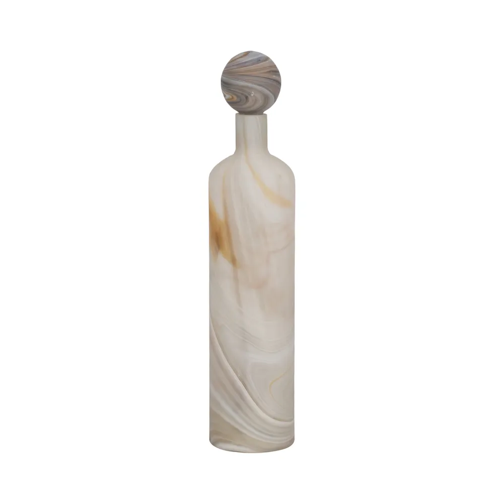 NEWTONGROVE GRAY GLASS VASE 20 (IN)