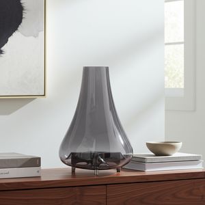 HAYFORDROSE SILVER GLASS VASE 15 (IN) 11