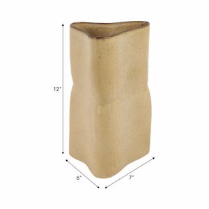 HARVEYWAY TAN VASE 12 (IN) 9