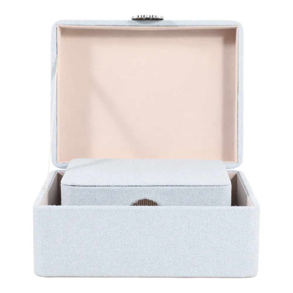 EVERTONPORT SET OF 2 BLUE BOXES 4 (IN)