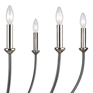 Madeline 45'' Wide 10-Light Chandelier - Dark Gray 4