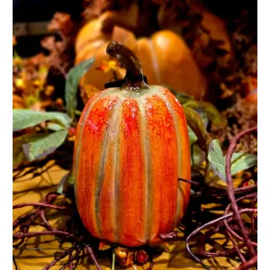 Harvest Crest Pumpkin 4x4x7in 1