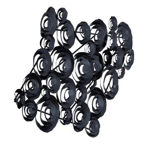 Brando Dimensional Wall Art - Matte Black 7