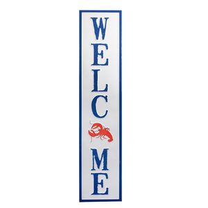 24" WELCOME LOBSTER EMBOSSED SIGN 1