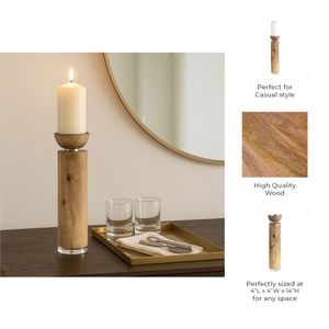DOVERWELL BROWN CANDLE HOLDER 14 (IN) 8