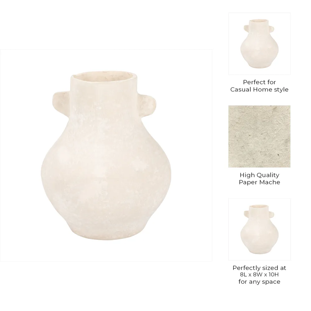 REXVALE IVORY VASE 10 (IN)
