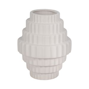 HEDLEYLAKE WHITE VASE 8 (IN) 4