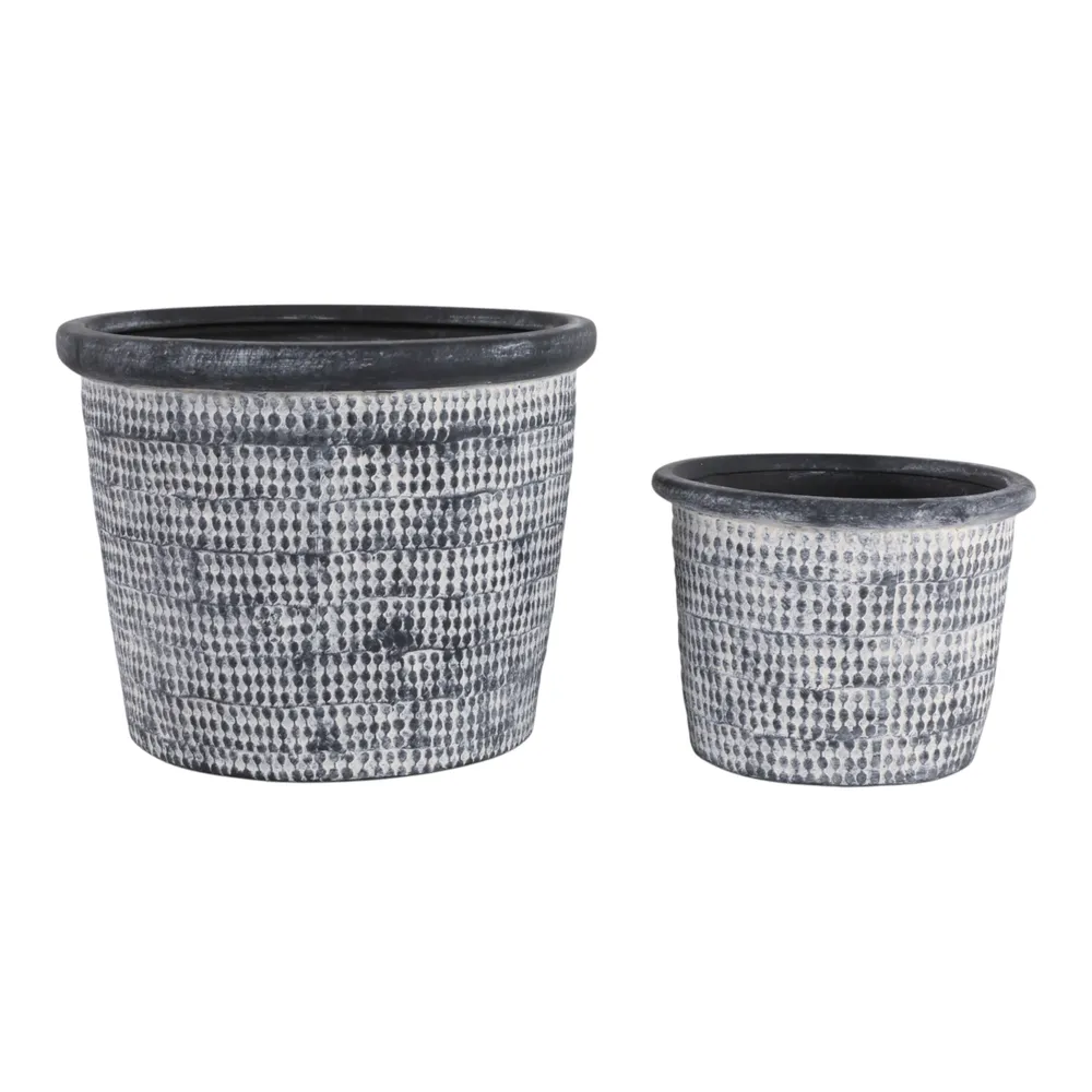 KENDALLWICK SET OF 2 BLUE PLANTER 9 (IN)