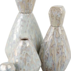GIFFORDCLIFF SET OF 3 GRAY VASES 13 (IN) 6