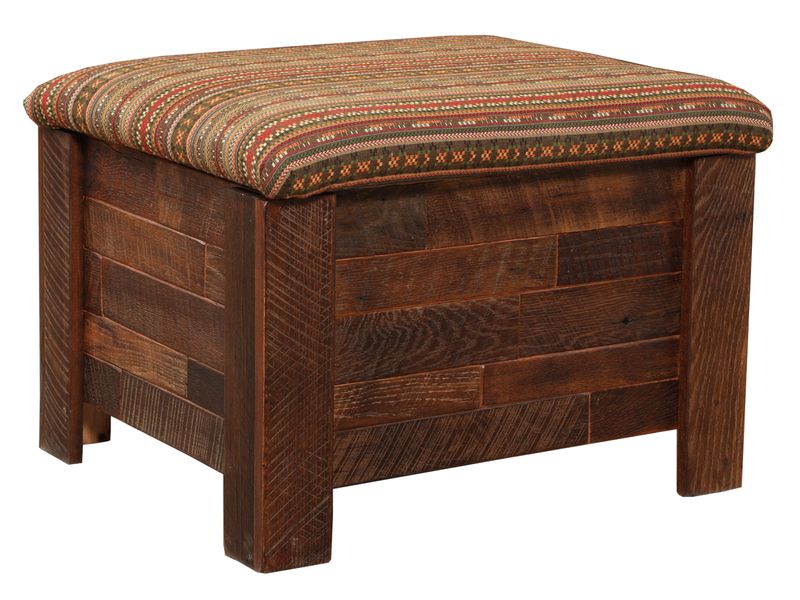 Americana Storage Ottoman - Customer Fabric - Fabric TBD 2