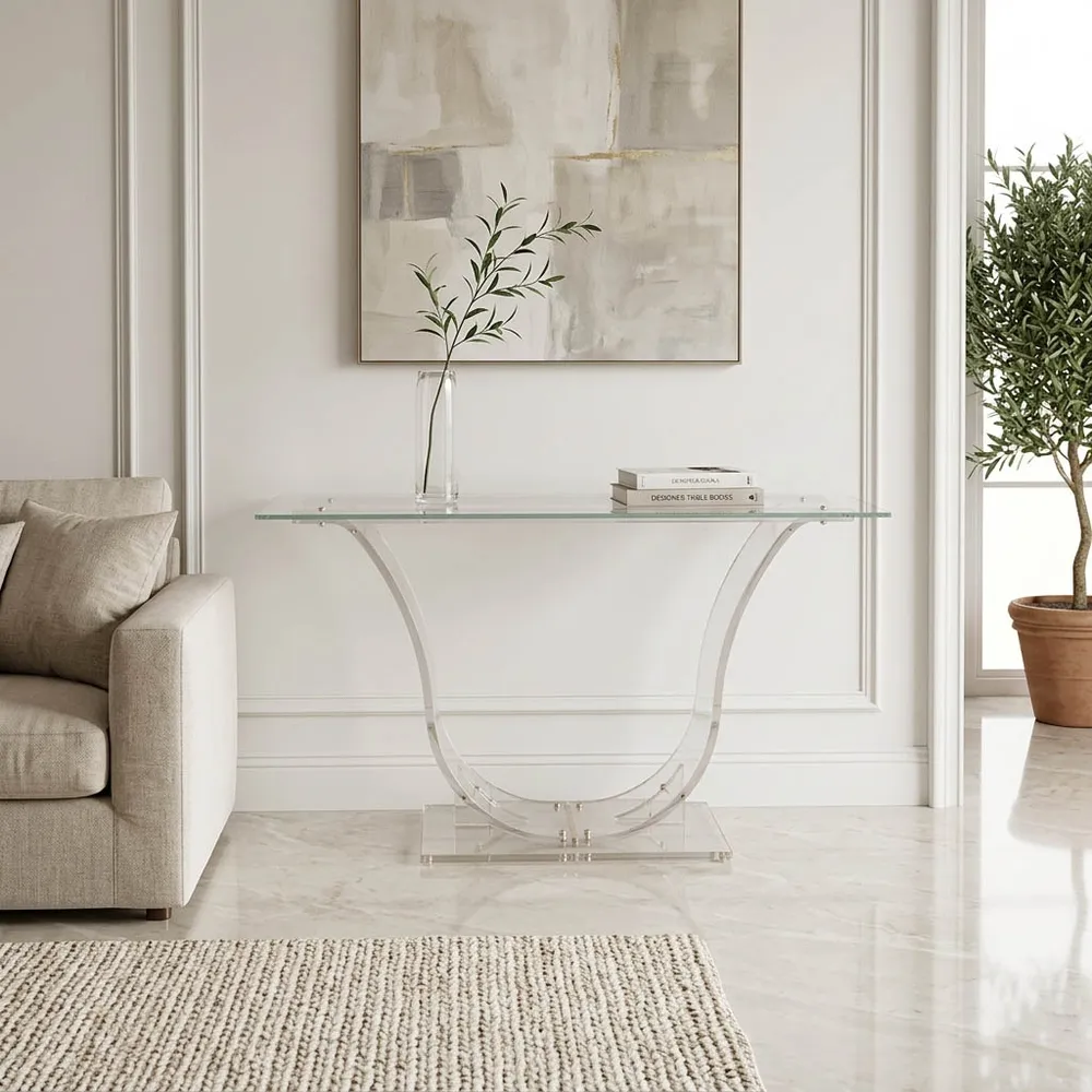 47" DORSEY ACRYLIC CONSOLE TABLE