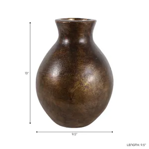 ELTONGROVE GOLD VASE 13 (IN) 10