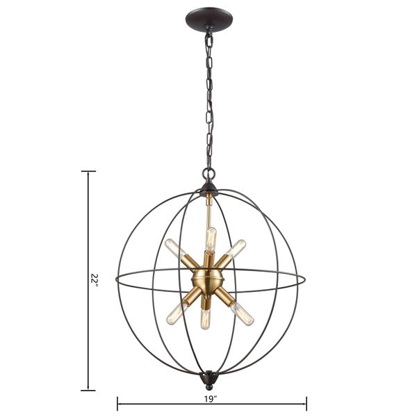 Loftin 19'' Wide 6-Light Chandelier - Oil Rubbed Bronze