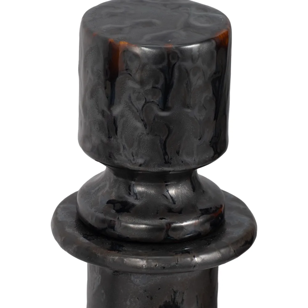 RAESIDE SET OF 3 BLACK VASES 15 (IN)