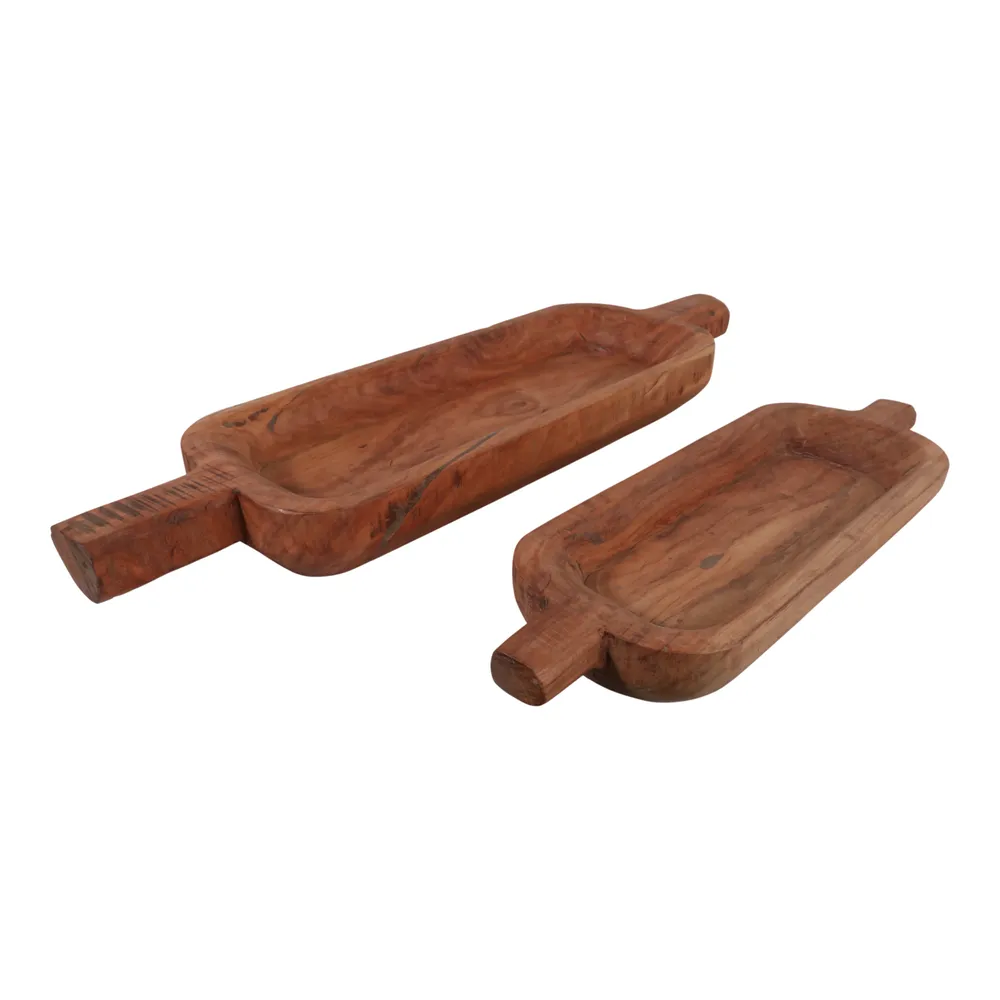 GRAHAMDALE SET OF 2 BROWN BOWLS 4 (IN)