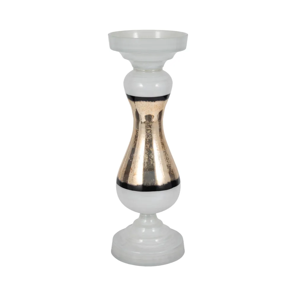 AIDENFIELD WHITE CANDLE HOLDER 23 (IN)