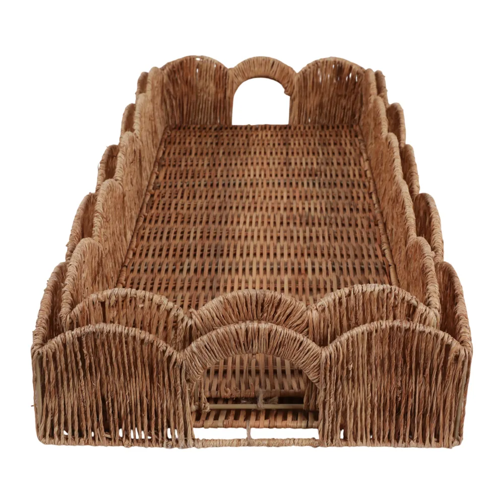 YATESGROVE SET OF 2 BROWN TRAY 4 (IN)