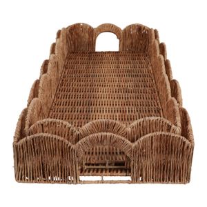 YATESGROVE SET OF 2 BROWN TRAY 4 (IN) 7