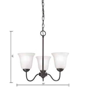 Conway 19'' Wide 3-Light Chandelier - Oil Rubbed Bronze 2