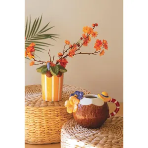 Set of 2 Ceramic Cocktail-Inspired Vases 4
