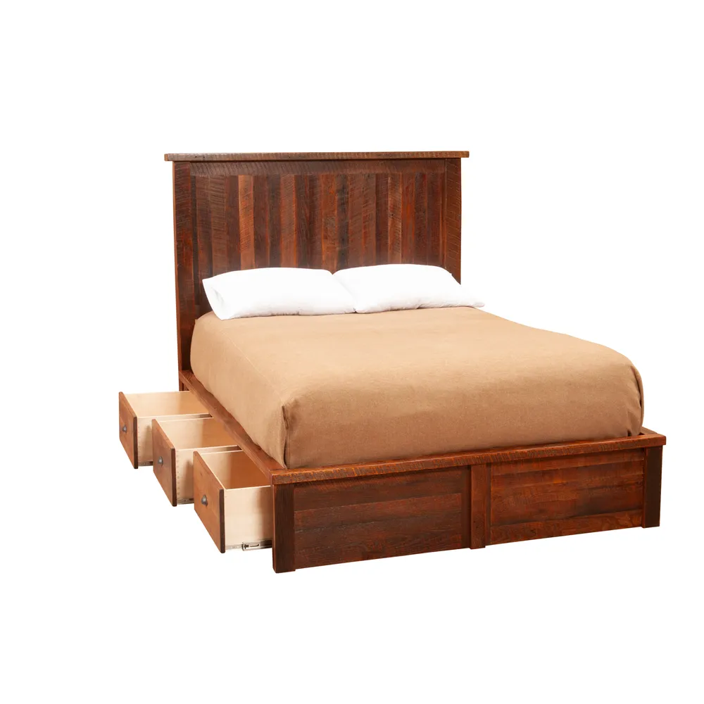 Barnwood Three Drawer Underbed Dresser  - Double/Single