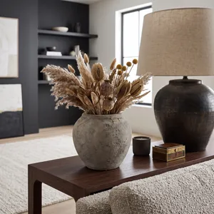 TRUEHAVEN TAN VASE 9 (IN) 11