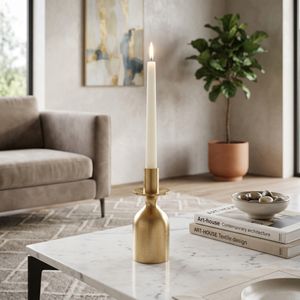 KIRBYWICK GOLD CANDLE HOLDER 7 (IN) 2