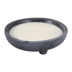 WELDONCREST LEMON DISTRESSED CANDLE 4 (IN) 5