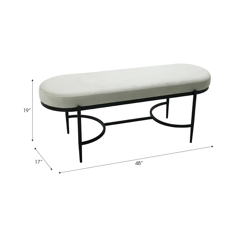 GRISHAMHOLM IVORY BENCH 19 (IN)