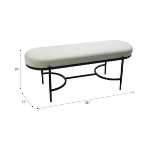 GRISHAMHOLM IVORY BENCH 19 (IN) 10