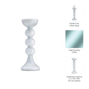 BECKETTOAK CLEAR CANDLE HOLDER 18 (IN) 10