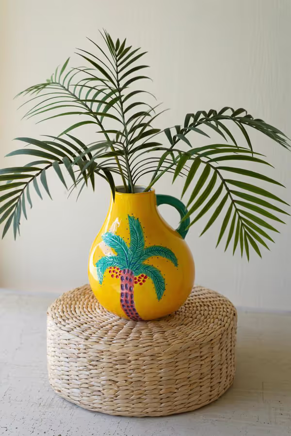 Funky Ceramic Palm Tree Vase