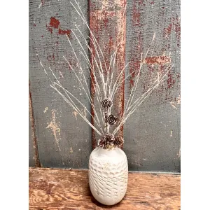 Frosted Pinecone Pick 1