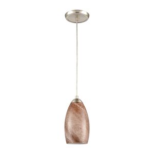 Planetario 5'' Wide 1-Light Mini Pendant - Satin Nickel 2