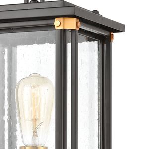 Vincentown 17'' High 1-Light Outdoor Post Light - Matte Black 5