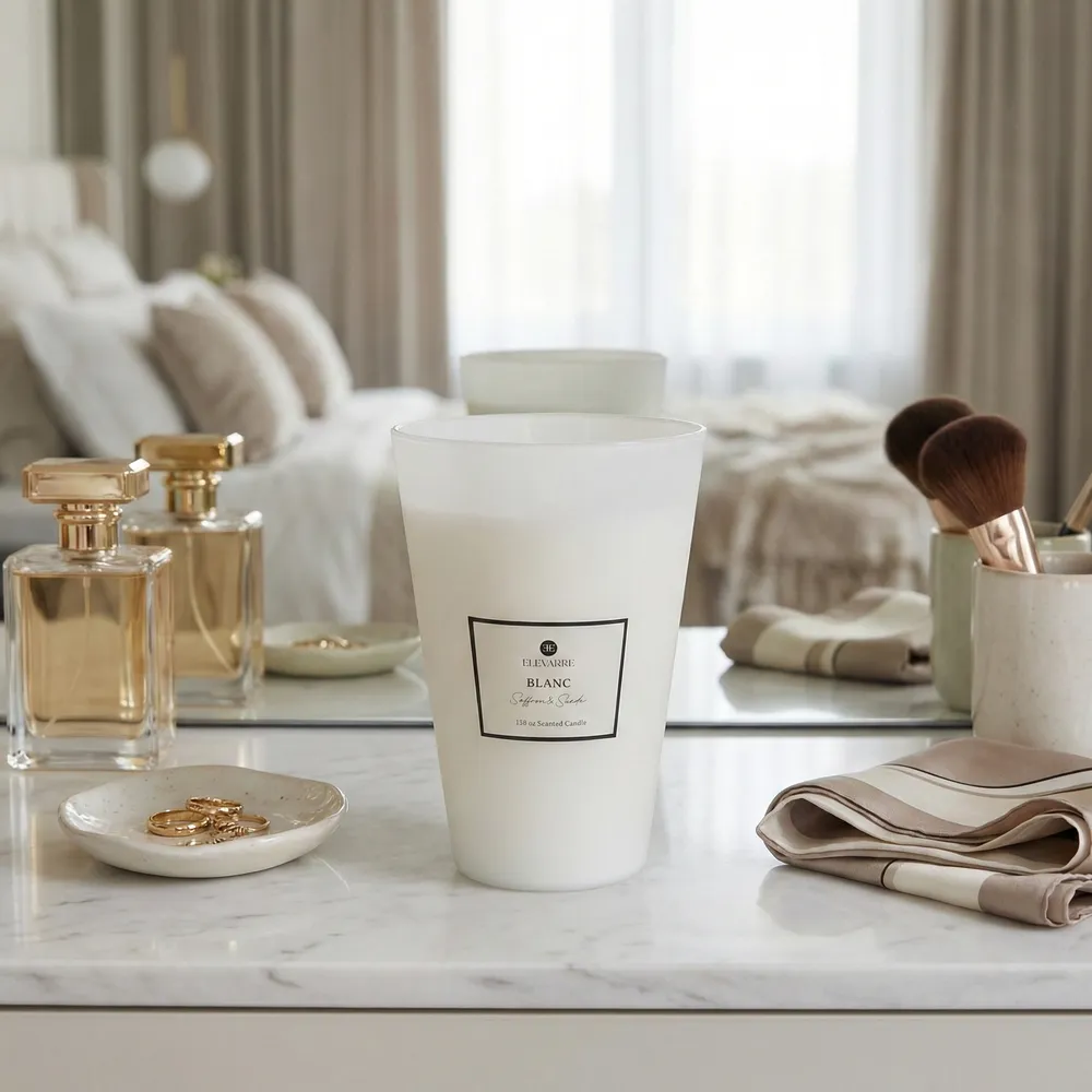 GRANTOAK BLANC SAFFRON & SUEDE CANDLE 12 (IN)