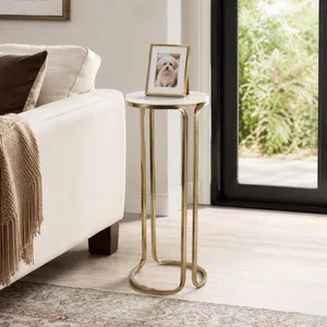 GENTRYPORT WHITE ACCENT TABLE 25 (IN) 9
