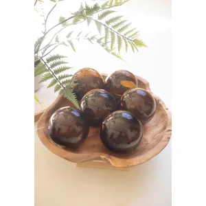 Recycled Amber Glass Ball 1