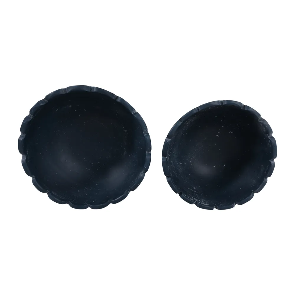 BAKERMORE SET OF 2 BLUE BOWLS 5 (IN)