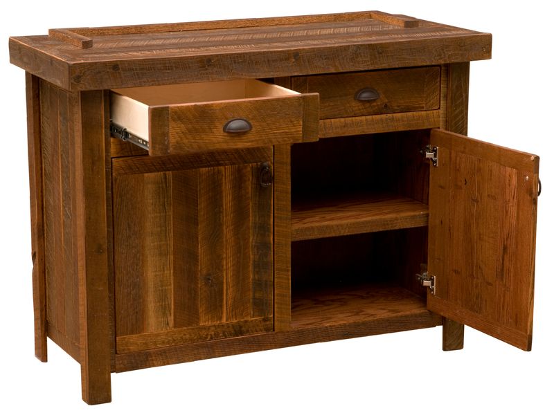 Barnwood 48-inch Buffet - Antique Oak Top 3