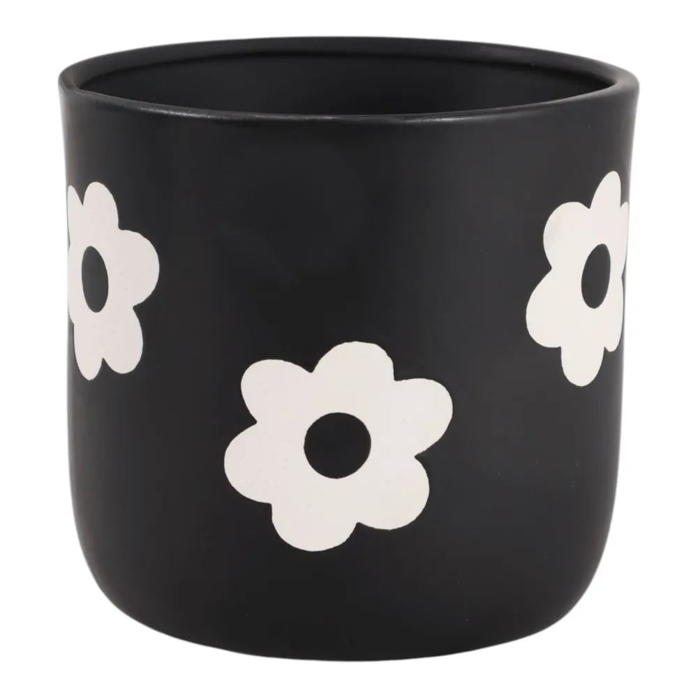 BELDENTON BLACK PLANTER 6 (IN)