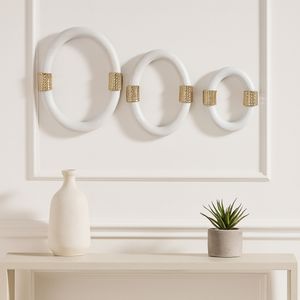 WESTONSHAW SET OF 3 WHITE WALL SCULPTURES 14 (IN) 11