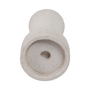 CARLIN WHITE CANDLE HOLDER 8 (IN) 7