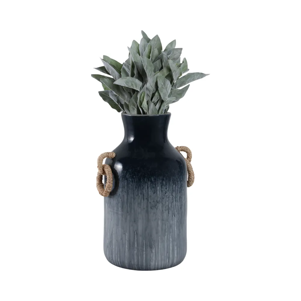 WOODSONROSE BLUE VASE 18 (IN)
