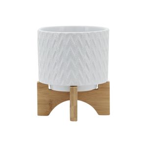 DOYLETON WHITE PLANTER 8 (IN) 3
