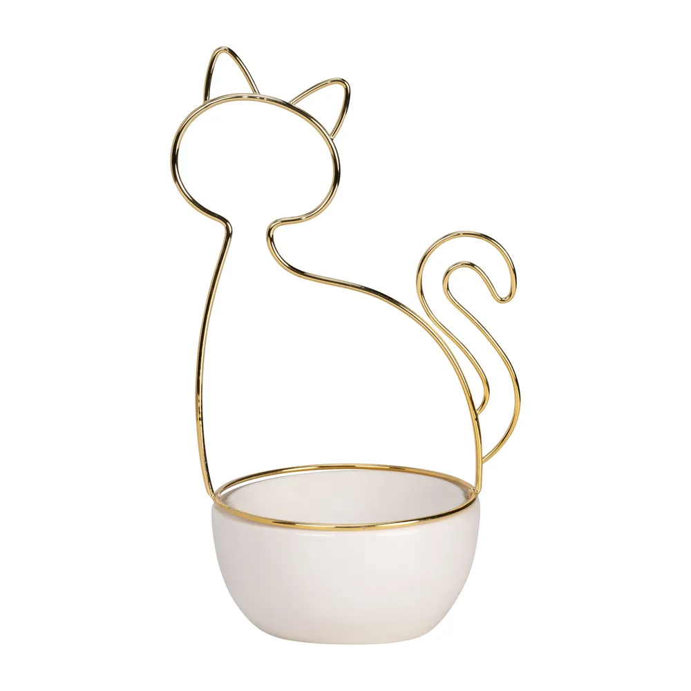 COVETON WHITE TRINKET TRAY 10 (IN)