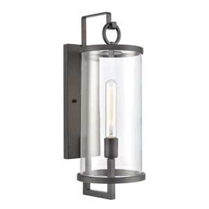 Hopkins 20.25'' High 1-Light Outdoor Sconce - Charcoal Black 1