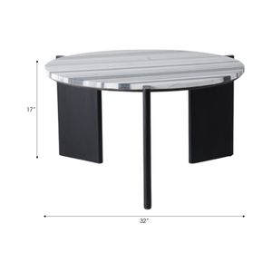 AXELVIEW BLACK COFFEE TABLE 17 (IN) 9