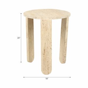DUNLAPFORD IVORY TABLE 22 (IN) 10